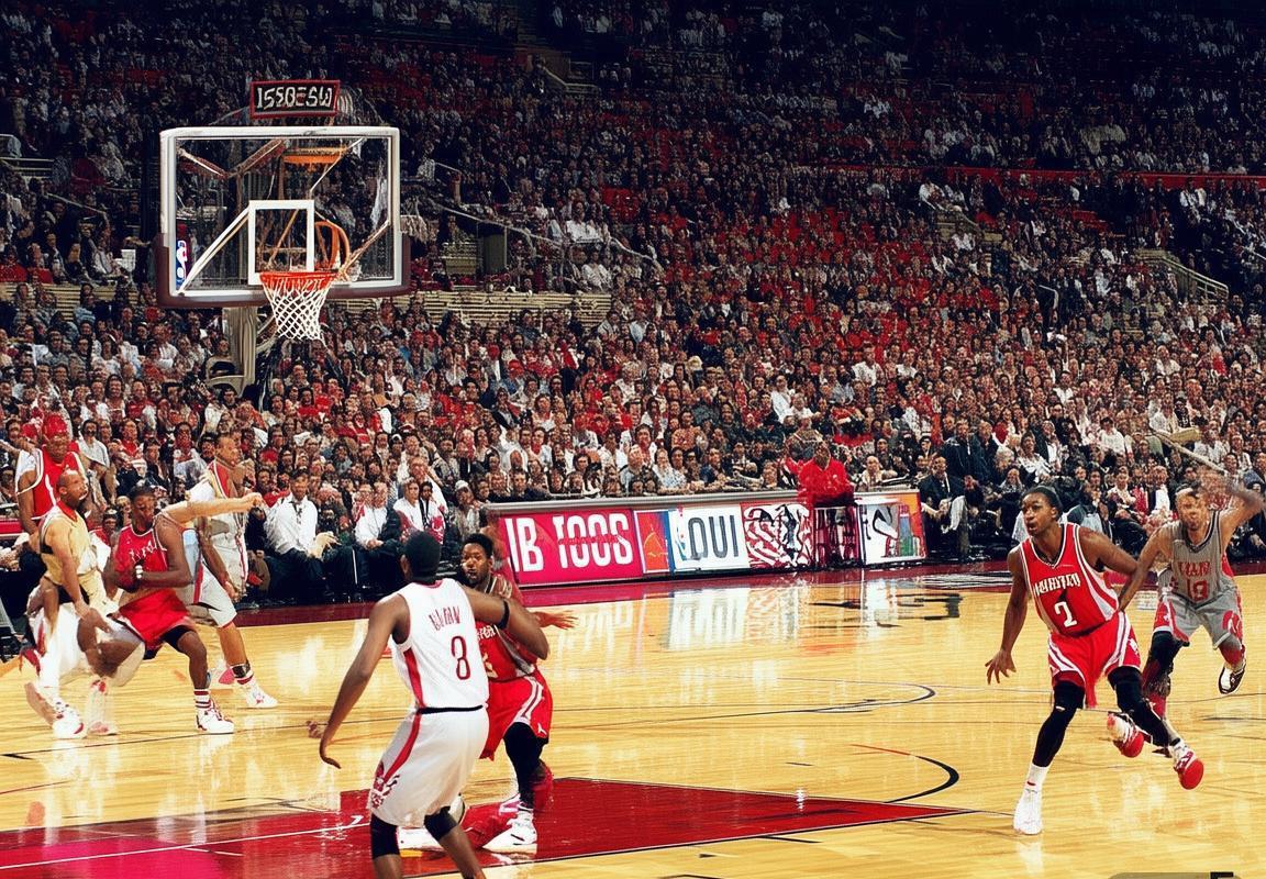 2004年NBA火箭老鹰巅峰对决：姚麦联手险胜回顾